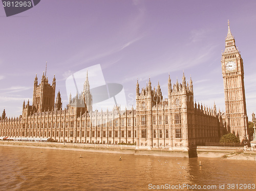 Image of Houses of Parliament vintage