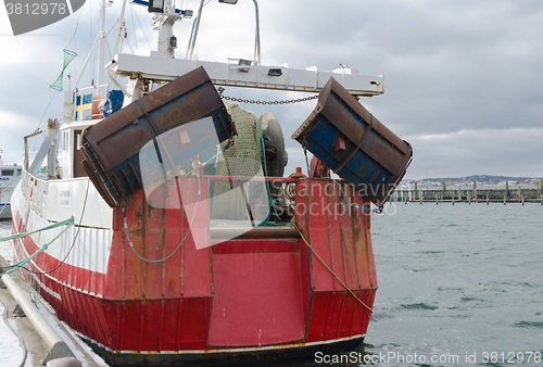 Image of Back of a little fishing boat