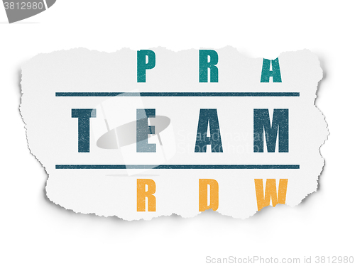 Image of Business concept: Team in Crossword Puzzle
