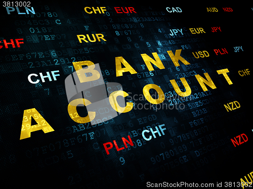 Image of Banking concept: Bank Account on Digital background