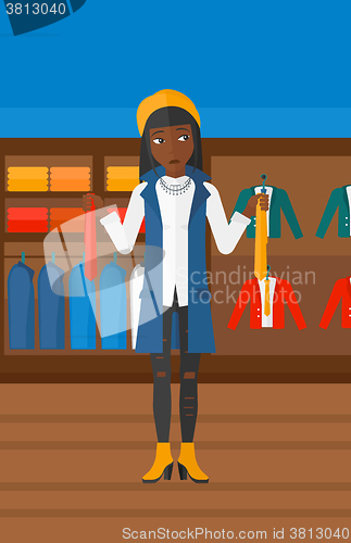 Image of Customer choosing neckties.