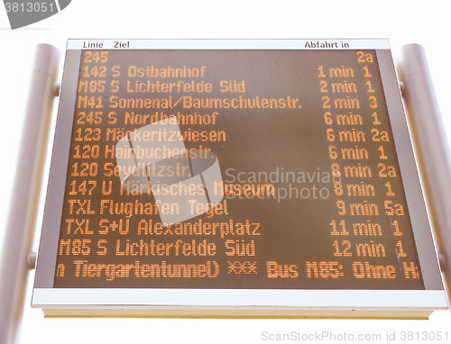 Image of  Timetable vintage