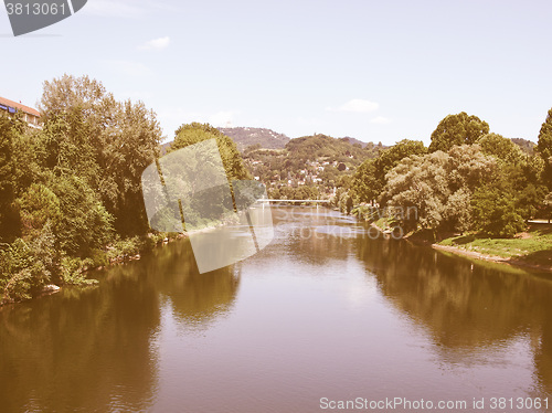 Image of River Po, Turin vintage