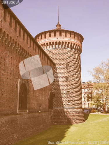 Image of Castello Sforzesco Milan vintage
