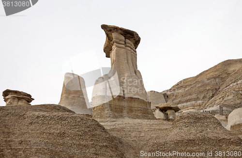 Image of Badlands Alberta  hoo doo