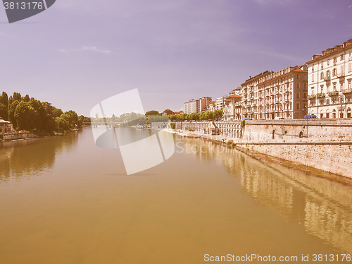 Image of River Po Turin vintage