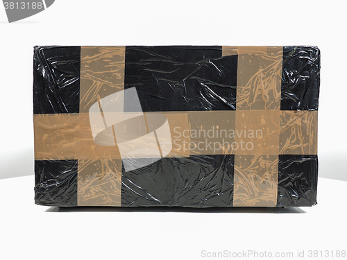 Image of Black packet parcel