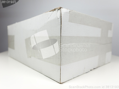 Image of White packet parcel