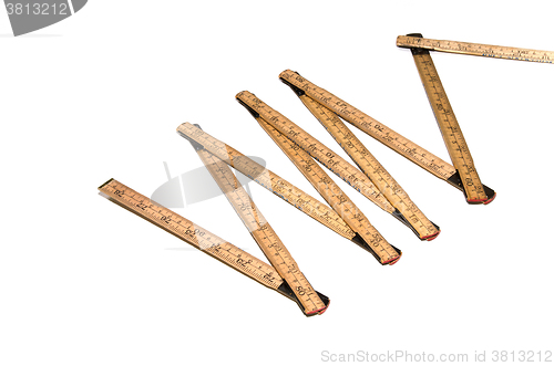 Image of Open folding ruler