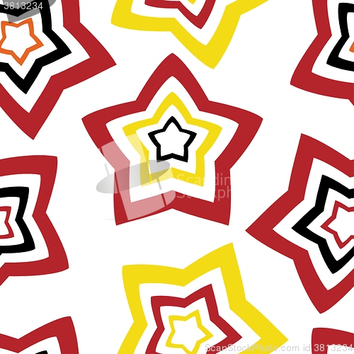Image of Seamless wallpaper. repetitive print with stars