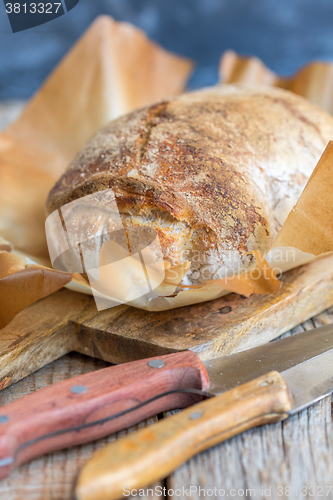 Image of Parchment with Italian ciabatta.