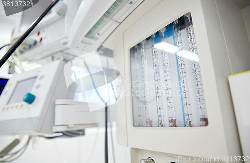 Image of anesthesia machine at hospital operating room