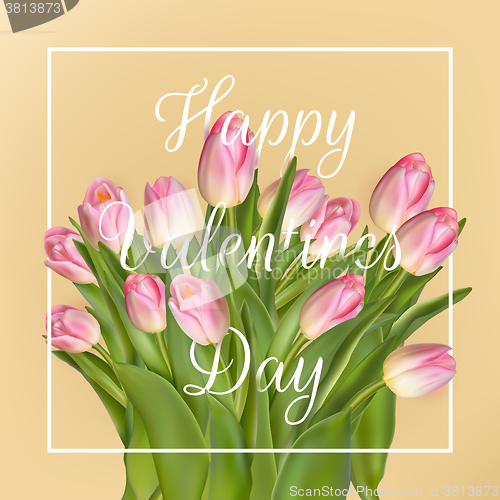 Image of Valentines day greeting card. EPS 10