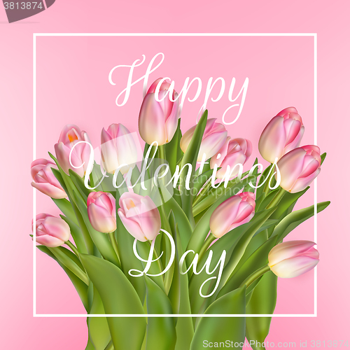 Image of Valentines day greeting card. EPS 10