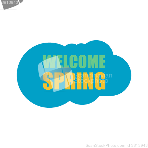 Image of Welcome Spring Holiday Card. Welcome Spring Vector. Welcome Spring background. Spring Holiday Graphic. Welcome Spring Art. Spring Holiday Drawing