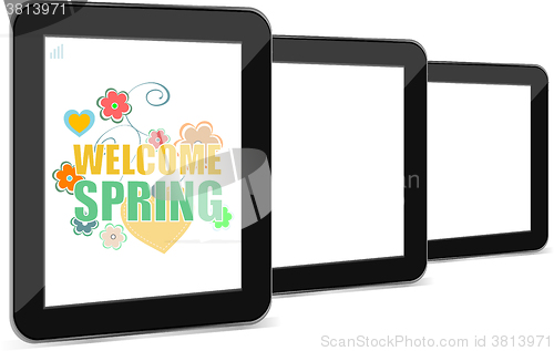 Image of Welcome Spring Holiday Card. Welcome Spring Vector. Welcome Spring background. Spring Holiday Graphic. Welcome Spring Art. Spring Holiday Drawing