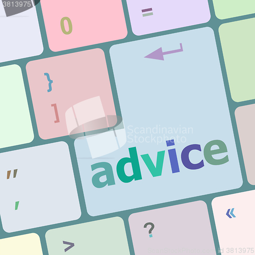 Image of Hot keys for advice and support vector illustration