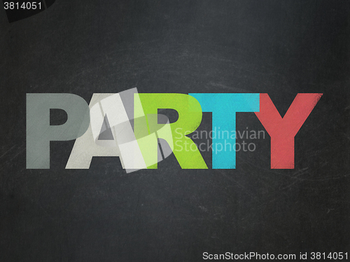 Image of Entertainment, concept: Party on School Board background
