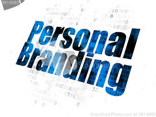 Image of Marketing concept: Personal Branding on Digital background