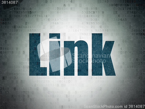 Image of Web design concept: Link on Digital Paper background