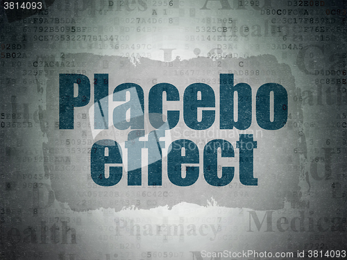 Image of Healthcare concept: Placebo Effect on Digital Paper background
