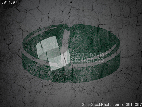 Image of Healthcare concept: Pill on grunge wall background