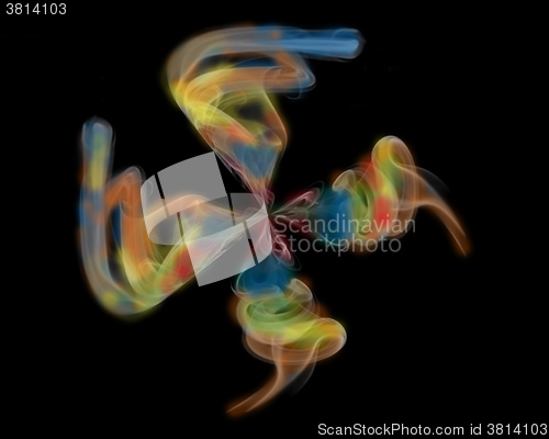 Image of geometric figure in different colors