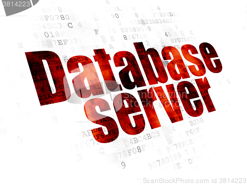 Image of Programming concept: Database Server on Digital background