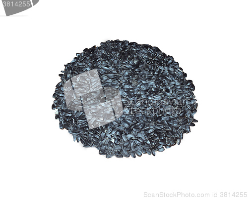 Image of black sunflower seeds