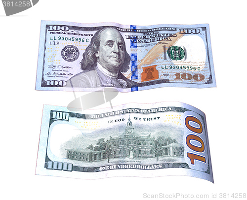 Image of hundred dollars on both sides