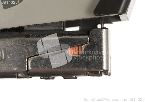 Image of Close-up of an old rusty vintage stapler
