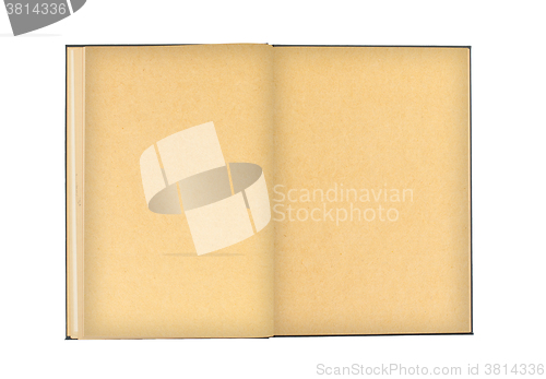 Image of Open old book isolated