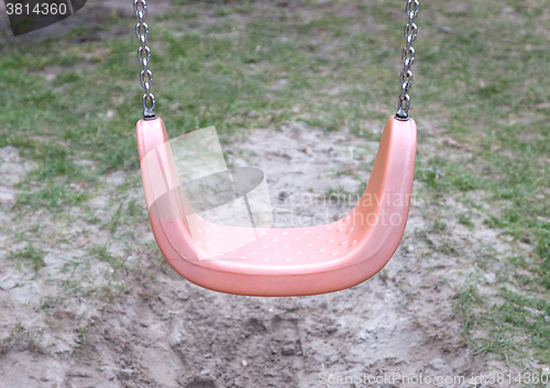 Image of Red garden swing