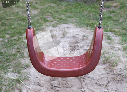 Image of Red garden swing