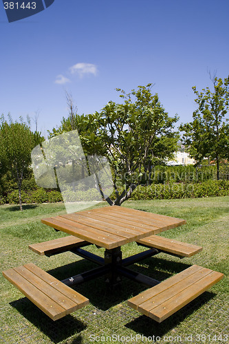 Image of Table on the park