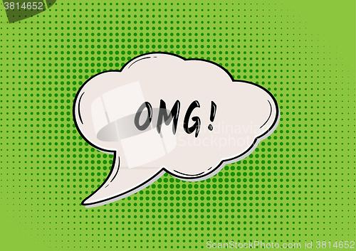 Image of OMG comic bubble