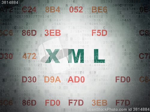 Image of Software concept: Xml on Digital Paper background
