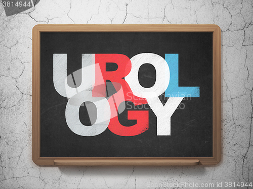Image of Medicine concept: Urology on School Board background