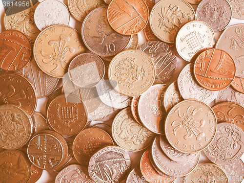 Image of  Pound coins vintage