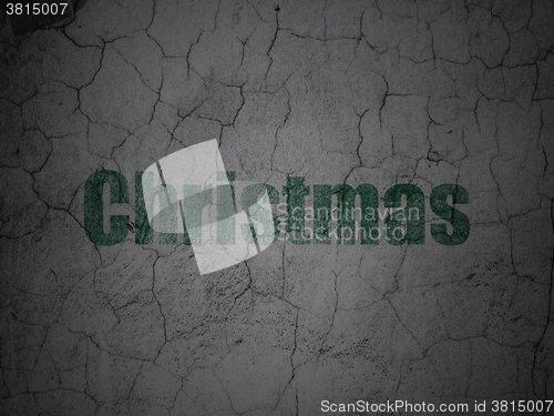 Image of Holiday concept: Christmas on grunge wall background