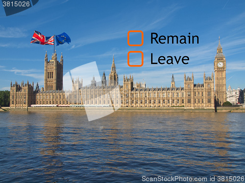 Image of Brexit referendum in UK