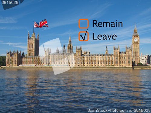 Image of Brexit referendum in UK