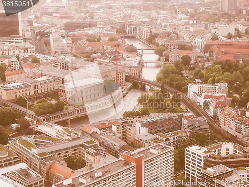 Image of Berlin aerial view vintage