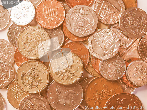 Image of  Pound coins vintage