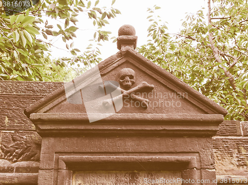 Image of  Gothic tomb vintage