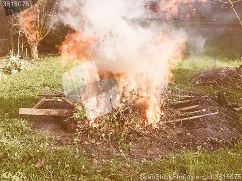 Image of  Burning fire vintage