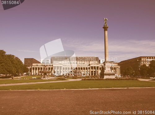 Image of Schlossplatz (Castle square) Stuttgart vintage