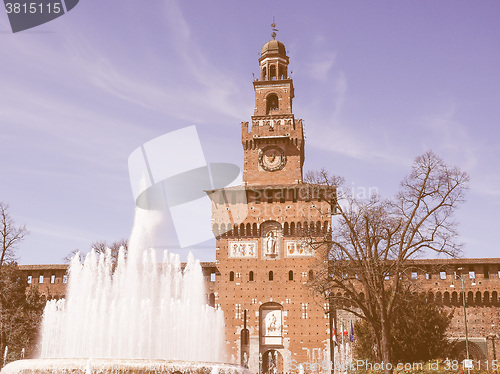 Image of Castello Sforzesco Milan vintage