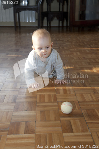 Image of Baby girl playing