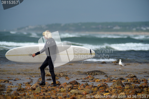 Image of editorial surfer Ditch Plains Montauk New York